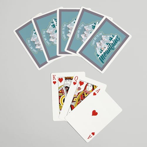 Baraja de 52 cartas tamaño póker Whistler Canadá miniatura 7
