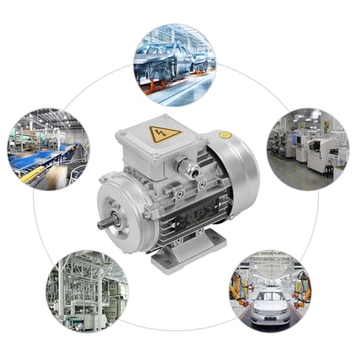 Moteur électrique asynchrone 370W triphasé arbre 11mm pour machine - 5