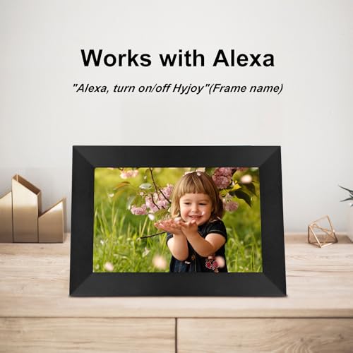 Hyjoy Digital Picture Frame WiFi Smart 8 Inch IPS HD Touch Screen Digital Photo Frame with 16GB Storage, Auto-Rotate, Easy Setup to Share Photos or Videos from Anywhere via AiMOR App - Thumbnail 5
