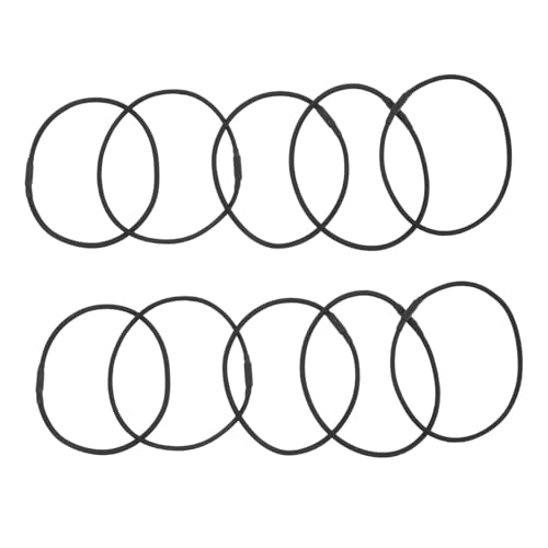 Happyyami 10Pcs Vibration Rubber Elastic Bands for Microphone Mount Easy Installation Mic Holder Clip Shock Mount Adapter for Various Microphone Stands