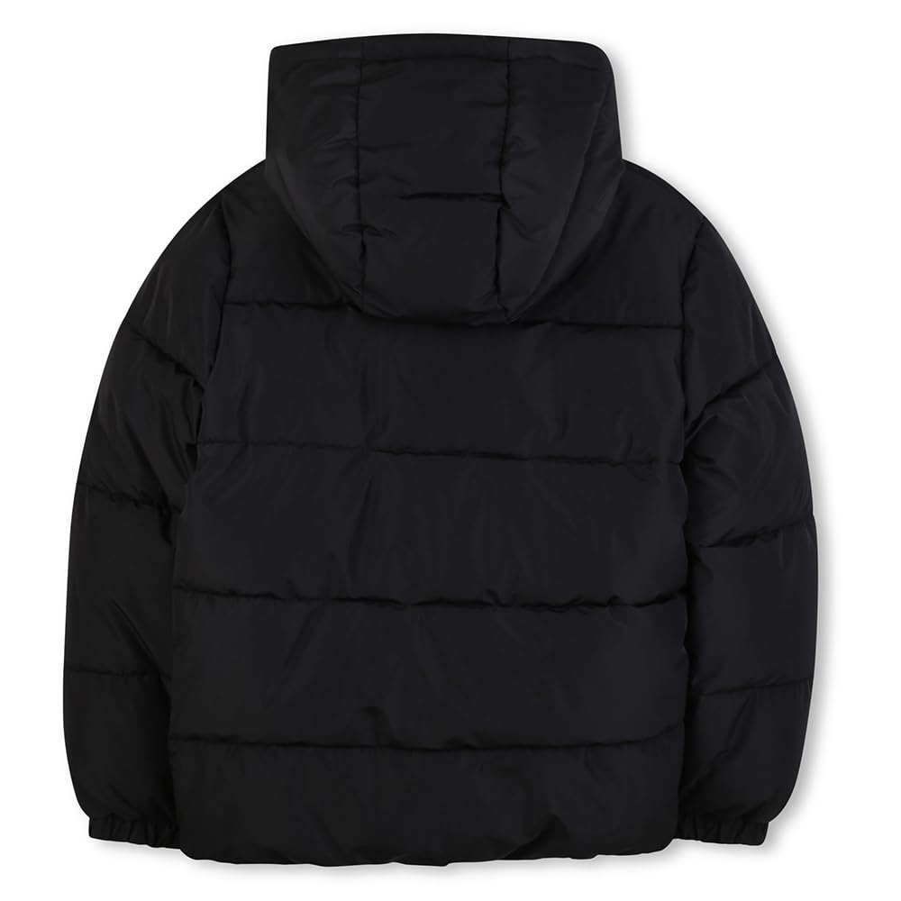 BOSS Piumino con cappuccio per bambini, nero, 6 anni