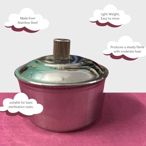 Image of Stainless Steel Spirit Lamp for Medical Use