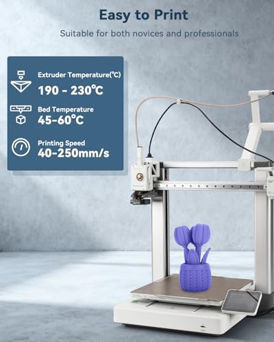 Image of 3DHoJor PLA Filament 1.75mm,3D Printer Filament,1kg Cardboard Spool (2.2lbs),Dimensional Accuracy + /- 0.03 mm,Vacuum Packaging Odor Free Clog Free Fit Most 3D FDM Printer,Periwinkle Blue