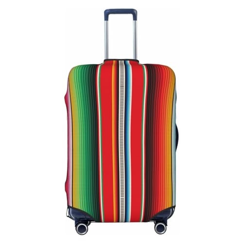 VOSERY Travel Luggage Cover - Mexican Serape Blanket Stripes Washable Suitcase Covers Protector Fits 18-32 Inch Luggage
