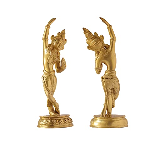 Guru Jee™ Brass Statue Of Dancing Tara Buddha Collectible Brass Figurine Buddhism Gifts For Home Office Decoration Showpiece #TOP7