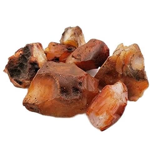 PACHAMAMA ESSENTIALS Carnelian Natural raw Rough Gemstone 1/2 lb Bulk Wholesale Chakra Crystal Healing, Metaphysical, Meditation, Protection