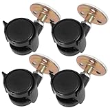 VALICLUD 4 piezas Ruedas Adhesivas con Freno para Muebles Rotación para Carrito Impresora y Cubo de Basura Ruedas Silenciosas para Muebles y Electrodomésticos