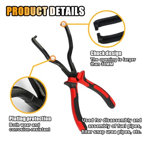 Smilfuy SMILFUY-SMFY-86 Fuel Line Plier, Quick Disconnect Release Removal Tool, Petrol Hose Pipe Clamp Clip thumb #5