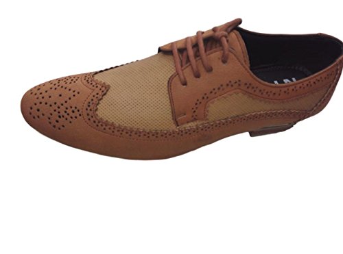franco men's casual synthetic shoe(sku fsa01_7_brown__7)