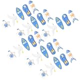 VILLFUL Chinchetas Temática Marina 30 Piezas Resina Compacta y Delicada Alfileres Multifunción para Tableros de Corcho Mapas y Manualidades Uso Diario en Oficina y Escuela