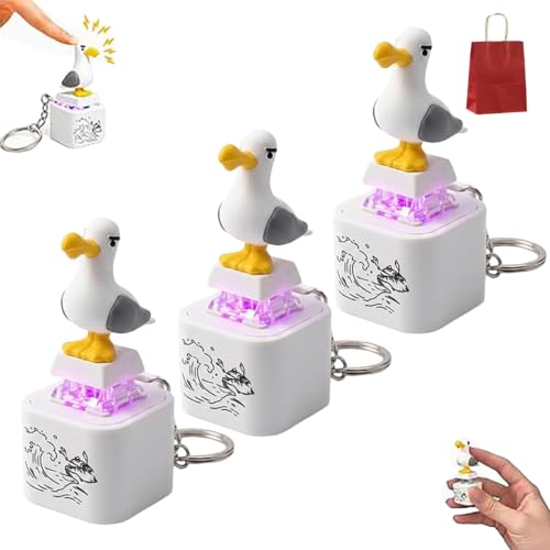 Porte-clés Seagull fidget contre l'anxiété avec batterie longue durée USB