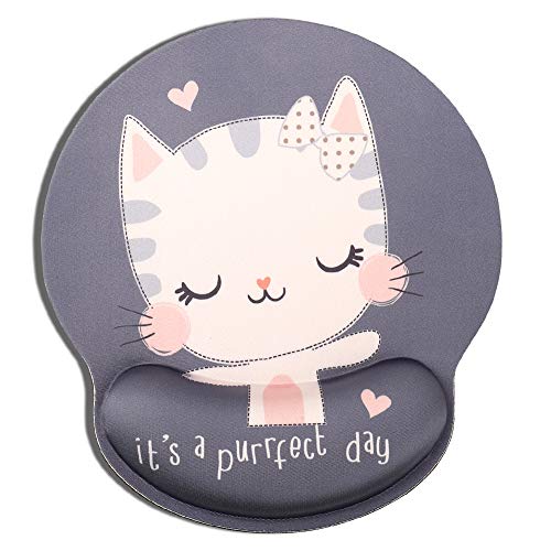 AOKSUNOVA Mouse pad cat ergonomic mouse pad with hand rest Kawaii