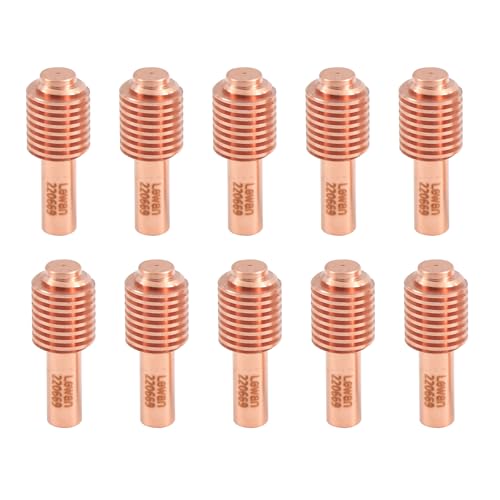 CZlewan 10Pcs 220669 Electrodes for Hypertherm PMX 45 T45V/M Plasma Cutting Torch Consumables