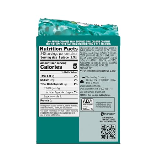 ICE BREAKERS Wintergreen Sugar-Free Gum Bottles, 3.24 oz, 6 ct | Wintergreen Sugar-Free Gum Cubes with Cooling Crystals, Bottle Packs for Car Cup Holders, Work and Fresh Breath, 6 ct - image 7