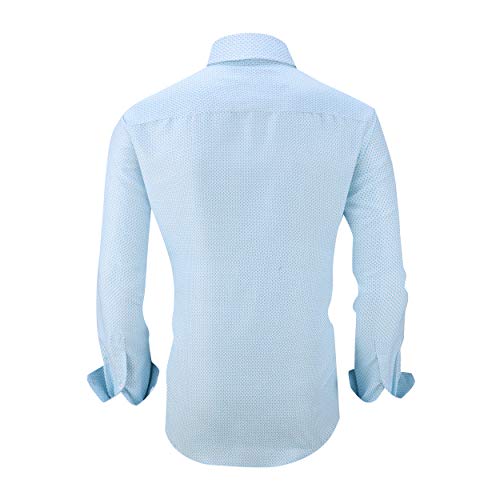 Alex Vando Mens Printed Dress Shirts Long Sleeve Regular Fit Button Down Shirt