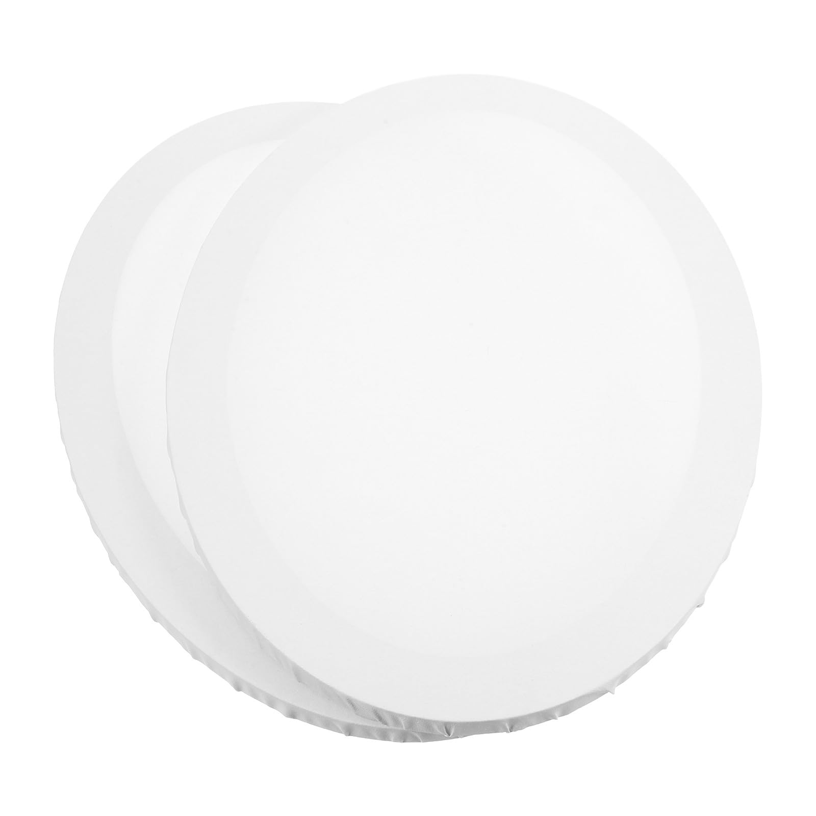 Tableaux ovales en coton blanc pour peinture acrylique et huile x2