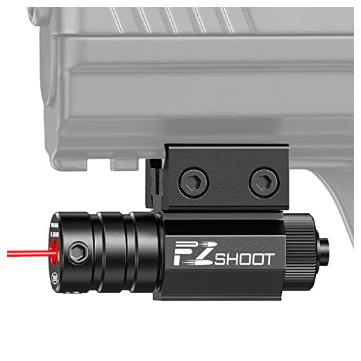 EZshoot Compact Tactical Red Laser Sights with Picatinny Rail Mount for 11mm/21mm Rail-Easy Dual-Purpose