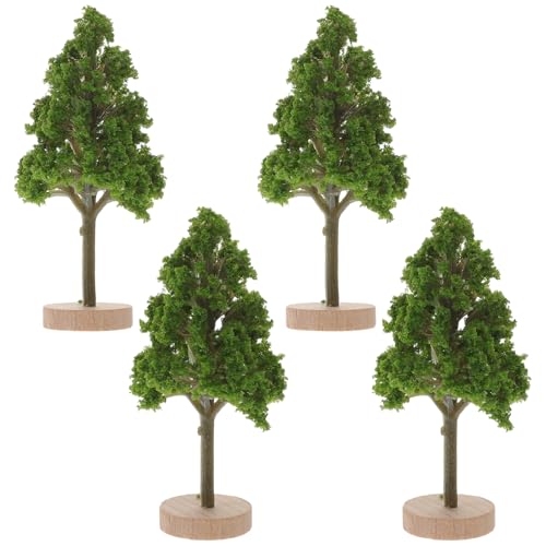 BESPORTBLE Modelo de Paisaje de Árboles: 4 Uds. de Árboles de Diorama Artificiales en Miniatura Modelos de Árboles de Paisaje Mesa de Arena Decoración DIY a