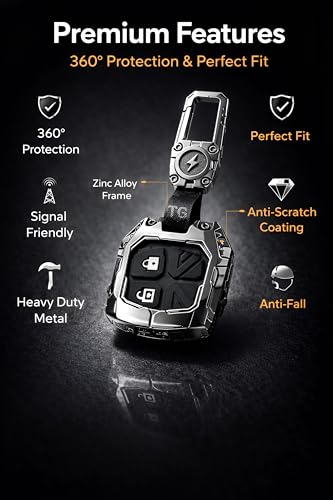 Image of TrollGadgets️ Luxury Transformer Series Car Key Cover Compatible for Maruti Suzuki Swift | Dzire | Baleno | Ertiga | WagonR | Celerio | Alto | Brezza | Ignis | S-Presso | Fronx (2 Button Remote Key)