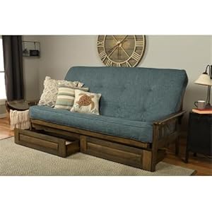 Kodiaktucsonqueenfutonframewithstoragedrawerswoodfutonsetwithmattressincludedinaquabluecolor Urban Country Home Decor Kodiak tucson queen futon frame with storage drawers wood futon set with mattress included in aqua blue color urban country home decor