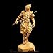 YJXGVJFQ Statues Zhidao Fire Monkey King Wukong Bois Sculpture Poupée Sculpté Décoration Murale Maison Petite Poupée Accueil Décoration Miniature (Couleur: Or, Taille: 40cm) liujiapeng55
