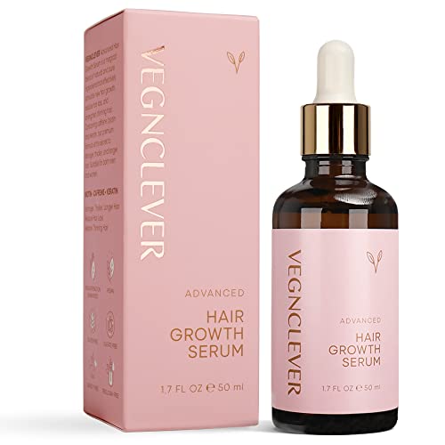 Vegnclever Hair Growth Serum For Women, Veganic Natural Hair Growth Oil - 100% Vegan Hair Regrowth Serum, Gro Hair Serum For Hair Loss, Hair Thickening Products For Women, 50Ml #TOP1