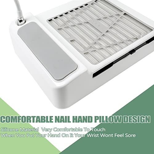Extractor de polvo para uñas BQAN 60w con lámpara y filtro miniatura 5