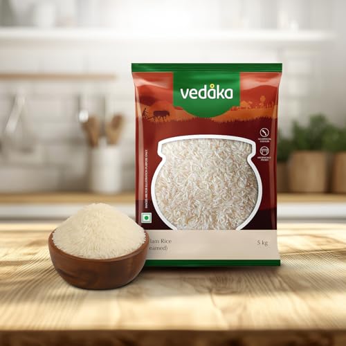 Image of Amazon Brand - Vedaka Kolam Rice | Steamed | 5 Kg