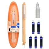 Conception élégante du corps transparent : le Corps du stylo de couleur du stylo plume offre non seulement une esthétique moderne, mais vous permet également de surveiller facilement les niveaux d'encre, combinant fonctionnalité et style for chaque occasion d'écriture