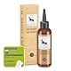 Ohrreiniger für Hunde - löst Verschmutzungen und lindert Juckreiz, mit Mikrosilber und Zink, vegan, OHR-REINIGER von LILA LOVES IT, 100 ml