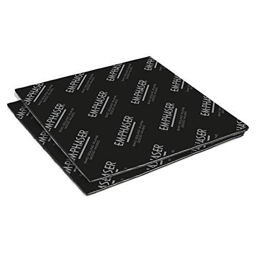 EMPHASER ESP-DM2 – Auto-Adhésif Aluminium-Butyle Tapis Isolant, Matériau Absorbant les Vibrations Pour Anti-bruit le Bruit, Insonorisation Et Acoustique,...
