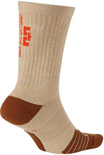 Amazon Nike ナイキ レブロン エリート クルーソックス Nike Lebron Elite Crew Socks 靴下 ウィート 30cm 33cm 並行輸入品 スポーツソックス 通販