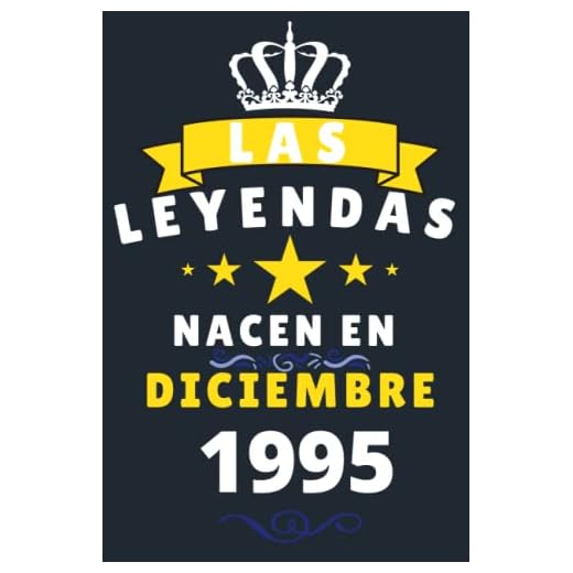 Las leyendas Nacen En Diciembre 1995: Cuaderno de notas de cumpleaños 25 años para mujer, hombre, Diario para regalo de cumpleaños ideal para abuelos, padres, madres,
