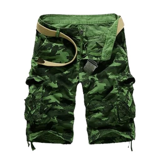Short cargo ample pour homme WOLONG en coton léger casual