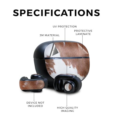 Image of Glossy Glitter Skin Compatible with Bose Ultra Open Earbuds - Cow Hide - Premium 3M Vinyl Protective Wrap Decal Cover - Easy to Apply | Crafted in The USA by MightySkins