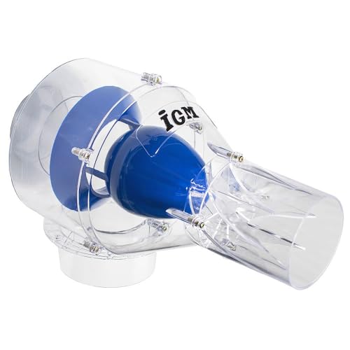 STO-P100 Dépoussiéreur cyclonique - Aspirateur d'atelier - Dépoussiéreur pour copeaux de bois - Extraction de particules - Séparateur de poussières fines...