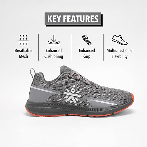 Image of CULT Men's Windblazer Running Shoes, Engineered Upper Mesh, Breathable, German Technology Insole for Cushioning, Compressed EVA Midsole for Higher Rebound, Reinforced Heel