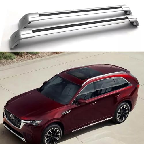 2PCS Aluminum Cross Bar crossbars Fits for Mazda CX-90 2023 2024 Luggage Rack Cargo roof Rails Bars