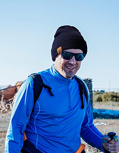 Wmcaps Classics muts heren dames unisex wintermuts beanie leren patch gebreide muts, één maat, cadeau voor mannen vrouwen - Image 7