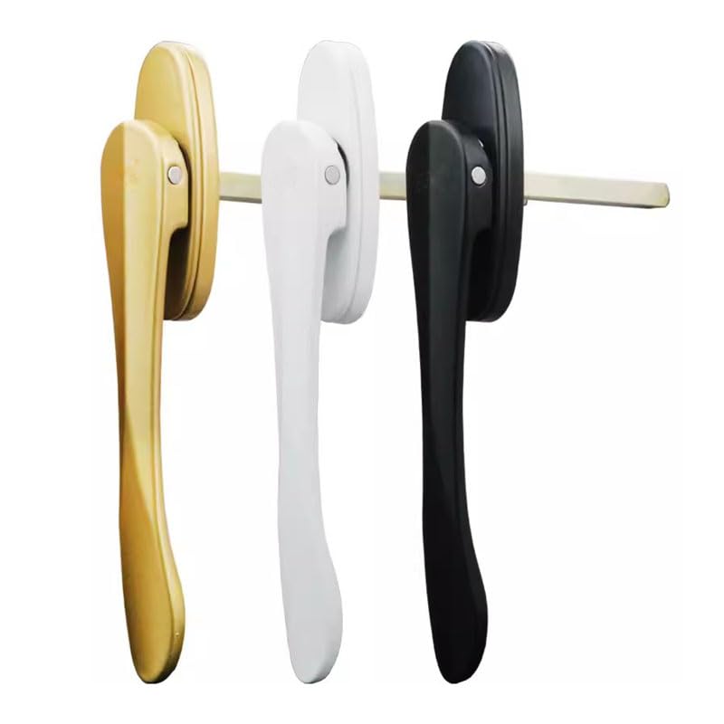 MRKU Maniglie per finestre Stile Sottile in plastica e Acciaio, pomello per Porta Scorrevole, mobili in Vetro, Accessori per Bagno e Balcone