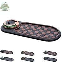 GFDIA 4 in 1 Mobile Phone Stand for Car, Starprout Multifunction Car Anti-Slip Mat Auto Phone Holder, Rotatable Bracket with Temporary Parking Number for Phones, Keys, Gadgets (Brown-Gold)