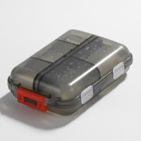 Medicine Pill Box with Travel Medicine Case Kit | Pocket Daily Pharmacy Container | Mini Pocket Size Travel use medicine Organizer Box | Flip Design Double Layer Tablet or Capsule Case ( Multicolor ) (1)-image-30