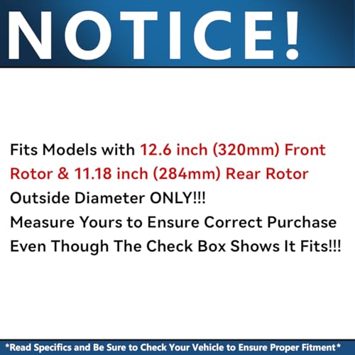 Image of Detroit Axle - Brake Kit for 2013-15 Kia Optima, Drilled & Slotted Disc Rotors Ceramic Brakes Pads Replacement : 12.60 inch Front 11.18 inch Rear Rotor