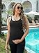 ATTRACO Maternity Tank Top with Built in Bra Ribbed Pregnancy Athletic Yoga Shirts Camisole XL Black