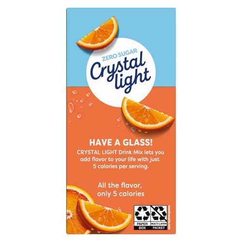 Crystal Light Drink Mix, Classic Orange,1.3 Oz( Pack of 6)