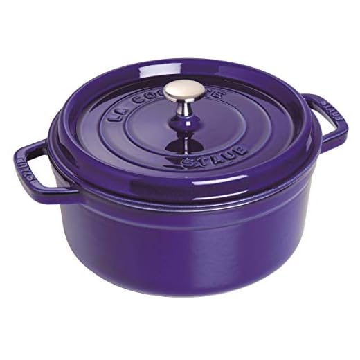 Caçarola de Ferro Fundido Staub Azul Marinho 24 cm,