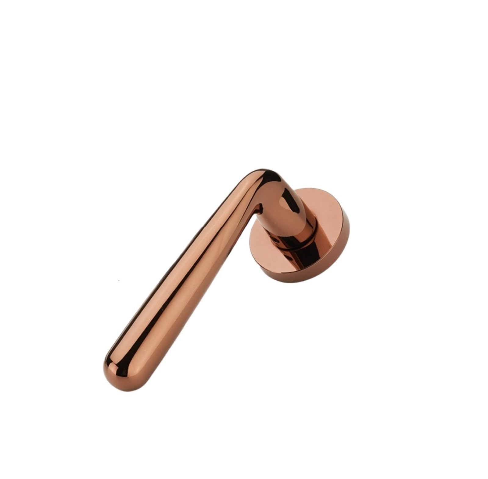 Poignée de porte en alliage de zinc luxe or rose D31 pour chambre élégante