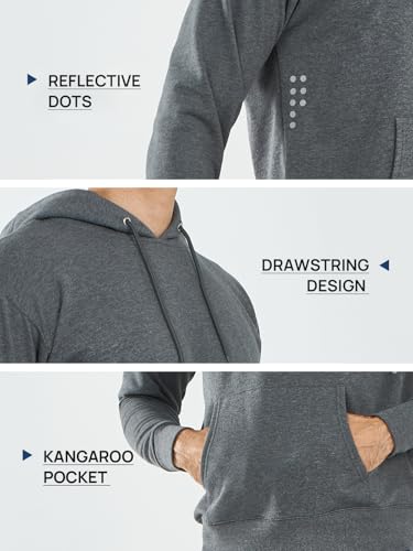 NORTHYARD Men's Cotton Hoodies Long Sleeve Sweatshirt Casual Drawstring Pullover Hoodie With Pocket3