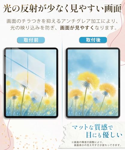 PCフィルター専門工房 iPad Air 11インチ (M3 2025年モデル/ M2 2024年モデル)用 フィルム ペーパーライクフィルム 反射低減 マグネット式 紙のような書き心地 アンチグレア 指紋防止