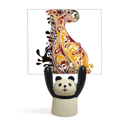 Support panda et paon dessin animé pour décorer le bureau des enfants